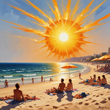 Omslagsbild för Den farliga solbrännan - Upptäck den mörka sanningen bakom solens strålar