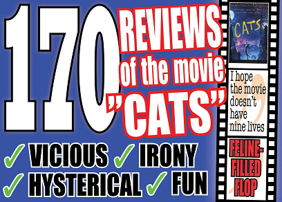 Cover for The 170 most vicious (and fun) reviews of the movie ”Cats”