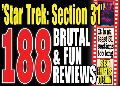 Cover for The 188 most brutal reviews of the movie ”Star Trek: Section 31”