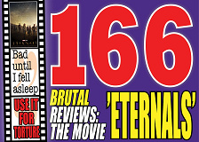 Cover for The 166 most vicious reviews of the movie ”Eternals”