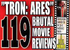 Cover for The 119 most vicious reviews of the movie ”Tron: Ares”