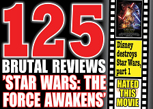 Cover for 125 vicious reviews of ”Star Wars: The Force Awakens”