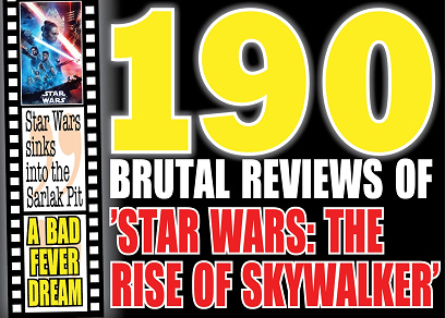 Cover for 190 brutal reviews of ”Star Wars: The Rise of Skywalker”